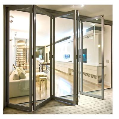 China Project Consultation at Building Material Store 70mm Aluminum Bifold Doors with Glass for sale