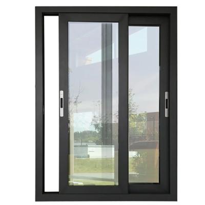 China Soundproof Hurricane Impact Thermal Break Double Glazed Aluminium Alloy Sliding Window for sale