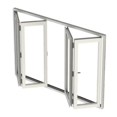 China Bedroom Aluminium Folding Windows with Modern Process and Thermal Break at Affordable for sale