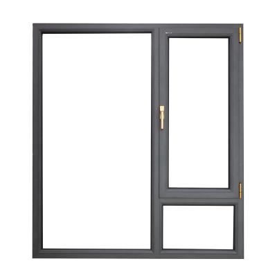 China 304 Stainless Steel Mesh Air Tightness Level 8 Waterproof Aluminum Casement House Windows for sale