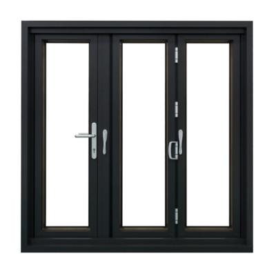 China Thermal Break Double Glazed Aluminum Profile Aluminium Alloy Casement Window Swing Style for sale