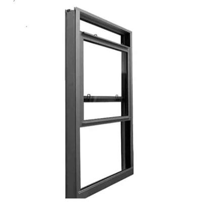 China Double Insulated Aluminum Skate Double Hung Windows High Security Hardware Included for sale