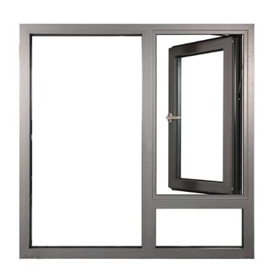 China Folding Screen Hurricane Proof Aluminium Double Glazed Flush Casement Window 5% Off for sale