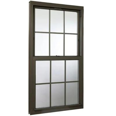 China Low E Double Glazed SKATE Double Hung Windows Heat Insulation And Australian Standard for sale