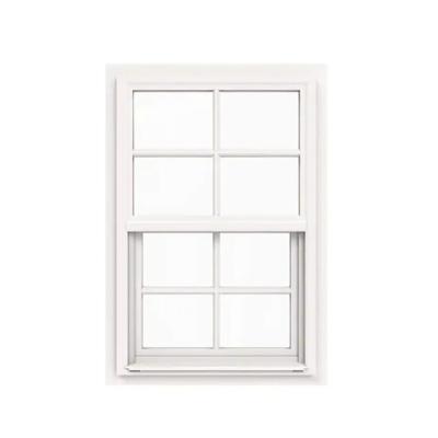 China Aluminum Glass Automatic Vertical Sliding Double Hung Windows For Hanging Curtain Type for sale