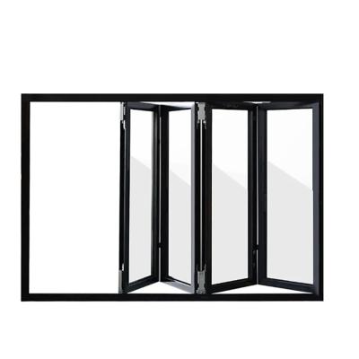 China Aluminum Alloy Bi-Fold Windows Soundproof And Wind Pressure Resistant For Distributors for sale