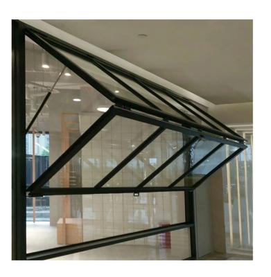 China Folding Glass Windows Customization Option Level 9 Wind Pressure Resistance for sale