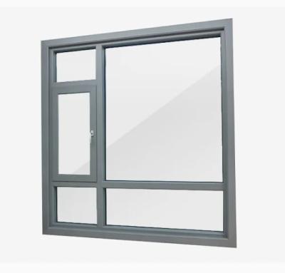 China 80 mm naadloos gelast thermisch breuk aluminium behuizing glas vensters voor vouw scherm Te koop