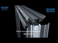 energy saving thermal break sliding balcony windows with tilt and turn opening mode