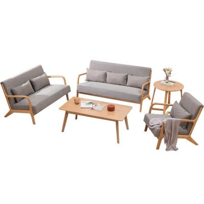 China Cheap Convertible Bar Rental Hotel Office Room Combination Living Room Furniture Living Room Furniture Solid Wood Single Sofa Chair for sale