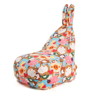 China Hot Selling Rotating Sofa Cartoon Baby Rabbit Children Plush Toy Bean Bag Cover Lazy Storage For Living Room for sale