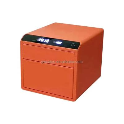 China Dual Platform wjw-06 Smart Compartment Digital Safe Box Fingerprint Electronic Safe Lock Dual Fingerprint Jewelry Storage Box In Stock for sale