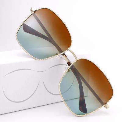 China Fashion sunglasses yellow oversized sunglasses yellow sunglasses for sale