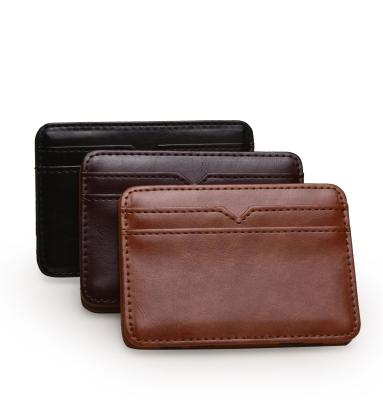 China Waterproof Mens Wallets Leather Card Bag PVC Card Holder Bag for sale