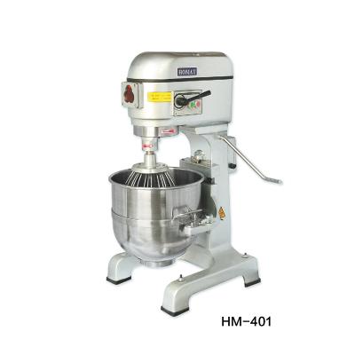 China New hotel HOMAT planetary mixer for cake excellent 40 liter planetary mixer for sale