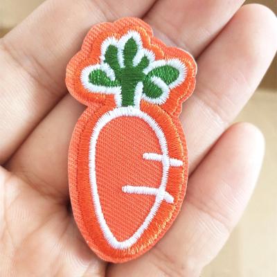 China Factory Viable Custom Beautiful Fruit Patches Women's Girls DIY Stickers Iron On Patch Embroidery Badge Appliques For Clothing Jeans for sale