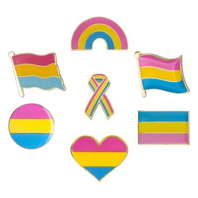 China Europe; Heart Pansexual Pride Flag Pin of North America | Pin Badge Rainbow Inclusive Gay Lgbt Asexual Equality Diversity Lesbian Bisexual Trans for sale