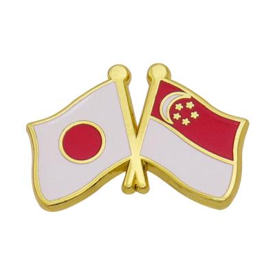 China Europe & Custom Badge Pin For You Choose Pin Countries Flag Lapel Pin New Design North America Enamel Metal Office Pin for sale