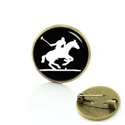 China Europe Novelty Custom Equestrian Pins Sports Silhouette Pins Horse Racing Rowing Equestrian Scuba Diver Swimming Surfing Badge for sale