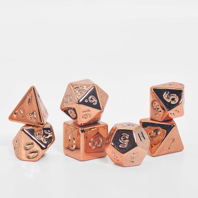 China Disturb free game dice wholesale dice Custom design polyhedral dice set entertainment game dice for sale