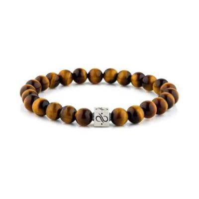 China Fashion Factory Wholesale Handmade Mixed Beads Classic Custom 8mm Tiger Eye Stone Bead Bracelet Men Stack for sale