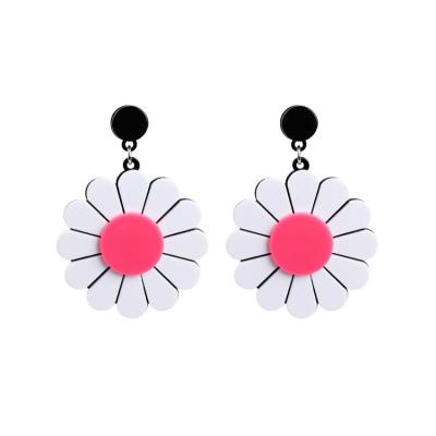 China Cute Plastic Pendant Earrings Jewelry Flower Pendant Ornaments for sale