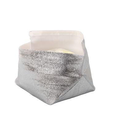 China Strong Adhesive Portable Self Seal Waterproof Insulated Box Liners Cooled Chicken Fish Keep Temperature Packing Pouch Aluminized Foam Bags for sale