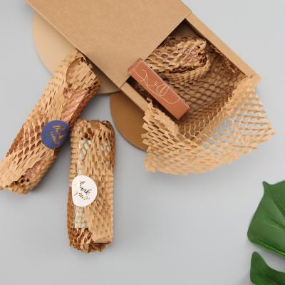 China Recycled Environmental Brown Wrapping Paper Rolls Paper Honeycomb Sheet Honeycomb Paper Honeycomb Wrapping Materials Wrapping Paper for sale