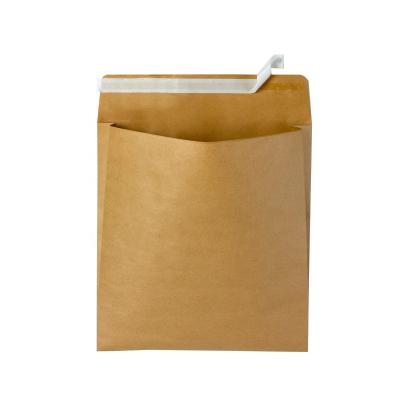 China Express Transport Packaging Custom Recycled Kraft Paper Compostable Mailing Side Gusset Paper Wraps Eco - Friendly Packaging Mailing Bags for sale