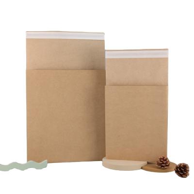 China High Quality Packaging Express V-Bottom Shape Paper Mailer Custom Printing Kraft Paper Clothes Kraft Bag Brown Eco-Friendly Paper Mailer for sale