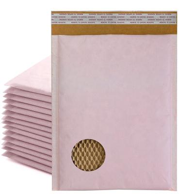 China Express Shipping Packaging Bags Custom Eco Biodegradable Honeycomb Paper Mailer Mailer Packing Paper Cushion Padded Envelope Paper Cushion Bags for sale