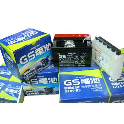 China Motorcycle Start Power Battery Factory Customized Motorcycle Battery GTX9-BS Rechargeable Battery Pack For Electric Motorcycle for sale