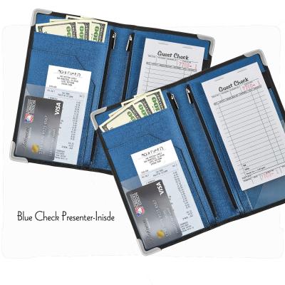 China Double Panel Waiter Book PU Leather Presenter For Coffee Bill Folder Personalized Restaurant Check &Bar for sale