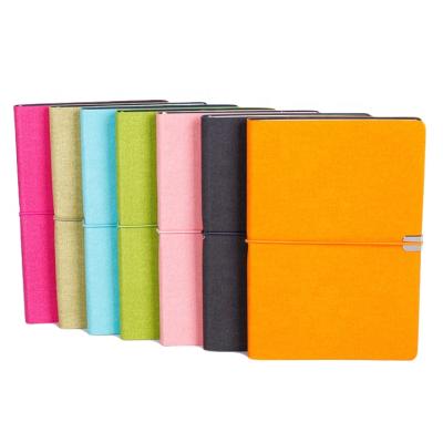 China Hard Cover Book Office Stationery Eco-Friendly Faux Leather Planner Journal for sale