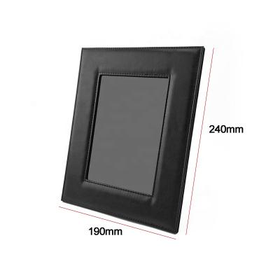 China Photo Frame Business Gift PU Leather Decorative Commemorative Memorial Picture Frame for sale