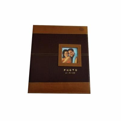 China PU Leather Wedding Photo Album Cover with 20pcs Transparent Pocket for sale