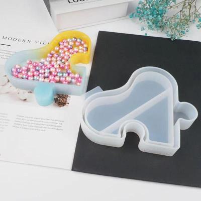 China New Viable Creative Glossy Jigsaw Storage Box Silicone Jigsaw Jewelry Gifts Box For Diy for sale