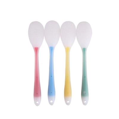 China Good quality environmental friendly and durable at the price long handle kitchen silicone spatula easy to use straight silicone spatula for sale