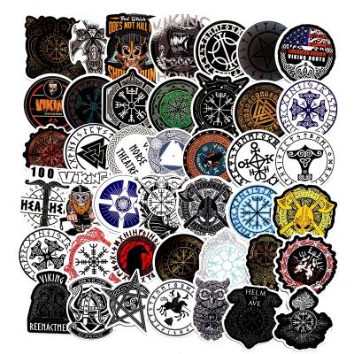 China Suitable for smooth surfaces waterproof vinyl 50pcs die cut set stickers for laptop car mobile motorcycle for sale