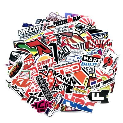 China Suitable for 100PCS Smooth Surfaces Waterproof Vinyl Die Cut JDM Wrapping Stickers Decals for Car Motorcycle Bike Helmet Guitar for sale