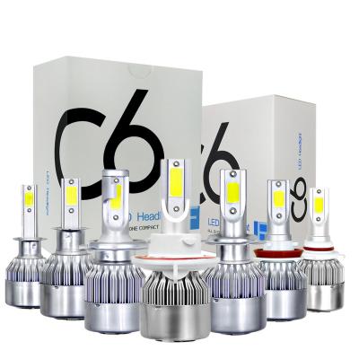 China Aviation Aluminum 6063 Kit Auto Led Light C6 Headlight 36w c6 h11 h4 h7 led headlight car led lights h1 h3 9005 9006 9004 h13 880 led bulbs for sale