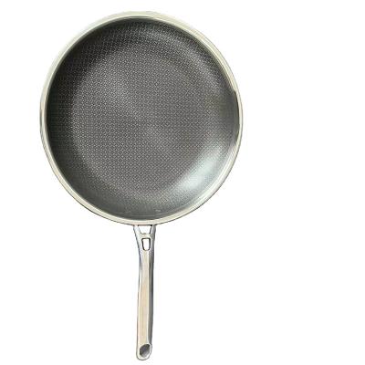 China Sustainable customization ss304 stainless steel honeycomb non-stick easy to clean diversified personalized Durable Chinese Cooking Woks for sale