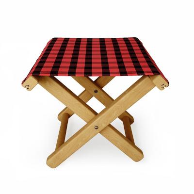 China 2021 New Square Modern Rustic Foldable Low Design Custom Manufacturer Portable Folding Seat Wooden Folding Stool Small for sale