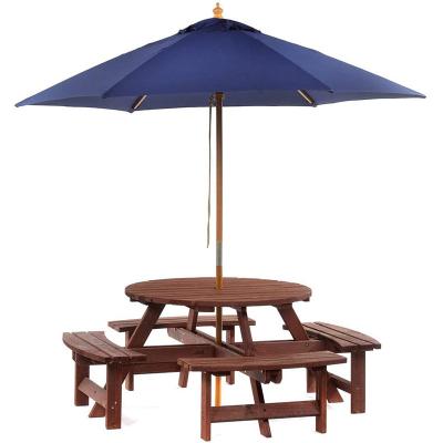 China Durable Heavy Duty Stable Durable Commercial Outdoor Round Patio Restaurant Restaurant Event Beach Furniture Round Solid Wood Vintage Maker Bar Table for sale