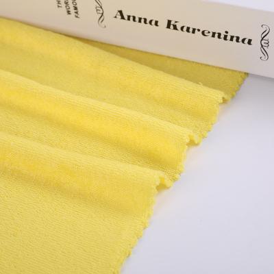 China Breathable Stretch Sides Double Sides Polyester Towel Knitted 100% Single Weft Fabric for sale