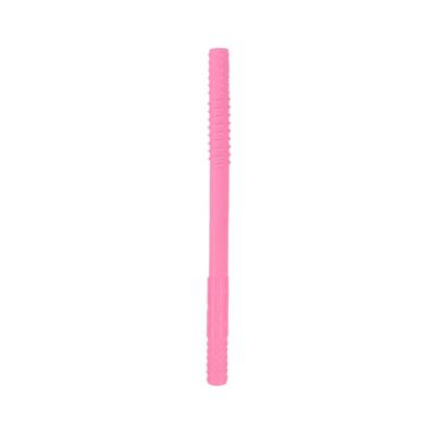 China Food Grade Silicone Baby Hand Tooth Cavity Tube Straw Soft Tooth Adhesive Molar Chew Stick 639640844957 for sale