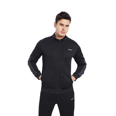 China Customs Logo High Quality Warm Men's Thermal Sports Wear Suits Polyester Jogging Sweatspant And Jacket Set for sale