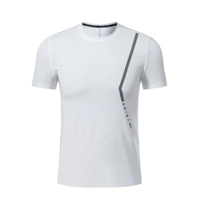 China Wholesale Customs Logo Elastic Short Sleeve Slim Anti-pilling Man Sports Running T-shirt Customized T-shirt for sale