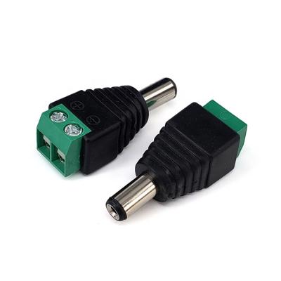 China Hot Selling New Product Black DC Male Connector Surveillance Equipment Use For Transmiting Audio And Video Signals for sale