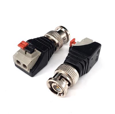 China The CCTV video / adapter etc factory direct sales. Black Male Bnc Connector Use For CCTV Video Camera Adapter for sale